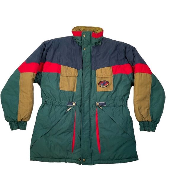 NATURAL KIDS BY JONATHAN STONE UNISEX MULTICOLOR PUFFY COAT JACKET SIZE 18/20 - Picture 10 of 16